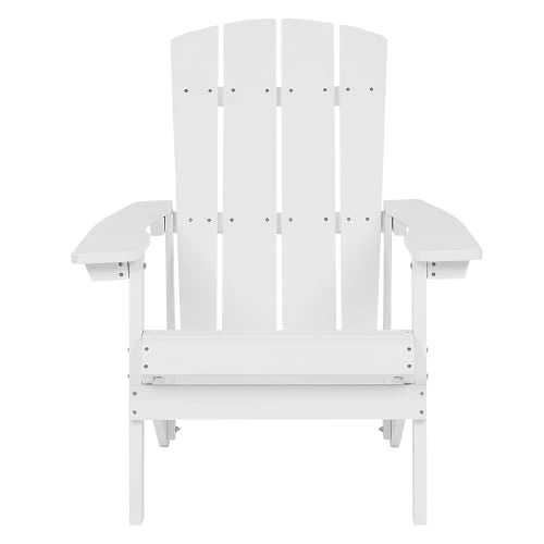 Beliani Fauteuils De Jardin Chaise De Jardin Blanche Avec Repose-pieds 6 Beliani Fauteuils De Jardin Chaise De Jardin Blanche Avec Repose-pieds – Image 4