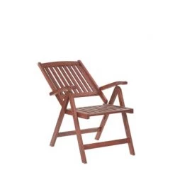 Beliani Chaises De Jardin Chaise De Jardin Bois Foncé -Fauteuils de jardin Soldes Boutique chaise de jardin bois fonce 2