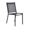 Arcane Chaises De Jardin Chaise De Jardin Empilable Aluminium Et Textilène Gris Anthracite -Fauteuils de jardin Soldes Boutique chaise de jardin empilable aluminium et textilene gris anthracite