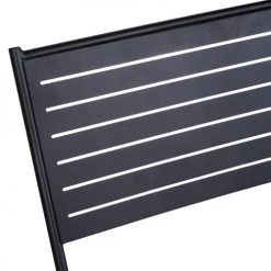 Maisons Du Monde Chaises De Jardin Chaise De Jardin Empilable En Acier Noir -Fauteuils de jardin Soldes Boutique chaise de jardin empilable en acier noir 1000 5 34 219917 5