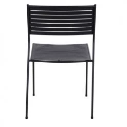 Maisons Du Monde Chaises De Jardin Chaise De Jardin Empilable En Acier Noir -Fauteuils de jardin Soldes Boutique chaise de jardin empilable en acier noir 1000 5 34 219917 6