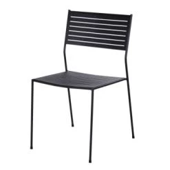 Maisons Du Monde Chaises De Jardin Chaise De Jardin Empilable En Acier Bleu -Fauteuils de jardin Soldes Boutique chaise de jardin empilable en acier noir teramo 1000 5 34 219917 1
