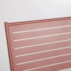 Maisons Du Monde Chaises De Jardin Chaise De Jardin Empilable En Acier Terracotta -Fauteuils de jardin Soldes Boutique chaise de jardin empilable en acier terracotta 1000 4 33 219916 3