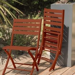 Dcb Garden Chaises De Jardin Chaise De Jardin En Aluminium Terracotta -Fauteuils de jardin Soldes Boutique chaise de jardin en aluminium terracotta 1