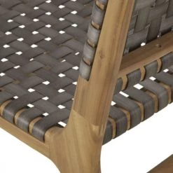 Maisons Du Monde Chaises De Jardin Chaise De Jardin En Bois D'acacia Massif Et Résine Tressée Noire -Fauteuils de jardin Soldes Boutique chaise de jardin en bois d acacia massif et resine tressee noire 1000 7 18 218712 3