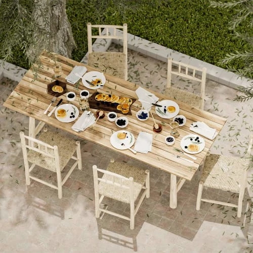 Rendez Vous Déco Chaises De Jardin Chaise De Jardin En Jonc De Mer Et Branche De Teck (x2) 5 Rendez Vous Déco Chaises De Jardin Chaise De Jardin En Jonc De Mer Et Branche De Teck (x2) – Image 3