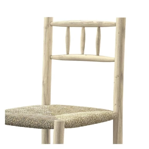 Rendez Vous Déco Chaises De Jardin Chaise De Jardin En Jonc De Mer Et Branche De Teck (x2) 6 Rendez Vous Déco Chaises De Jardin Chaise De Jardin En Jonc De Mer Et Branche De Teck (x2) – Image 4