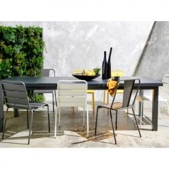 Oviala Chaises De Jardin Chaise De Jardin En Métal Anthracite -Fauteuils de jardin Soldes Boutique chaise de jardin en metal anthracite 2