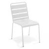 Oviala Chaises De Jardin Chaise De Jardin En Métal Blanc -Fauteuils de jardin Soldes Boutique chaise de jardin en metal blanc