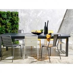 Oviala Chaises De Jardin Chaise De Jardin En Métal Jaune -Fauteuils de jardin Soldes Boutique chaise de jardin en metal jaune 4