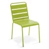 Oviala Chaises De Jardin Chaise De Jardin En Métal Vert -Fauteuils de jardin Soldes Boutique chaise de jardin en metal vert 6