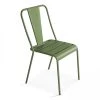 Oviala Chaises De Jardin Chaise De Jardin En Métal Vert Cactus -Fauteuils de jardin Soldes Boutique chaise de jardin en metal vert cactus