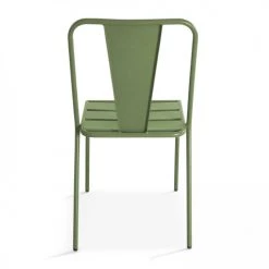 Oviala Chaises De Jardin Chaise De Jardin En Métal Vert Cactus -Fauteuils de jardin Soldes Boutique chaise de jardin en metal vert cactus 5