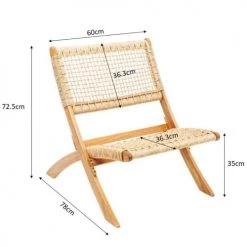 Kare Design Chaises De Jardin Chaise De Jardin En Polyéthylène Et Acacia Massif -Fauteuils de jardin Soldes Boutique chaise de jardin en polyethylene et acacia massif 4