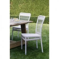 Kok Maison Chaises De Jardin Chaise De Jardin En Résine Blanc Cassé -Fauteuils de jardin Soldes Boutique chaise de jardin en resine blanc casse 2
