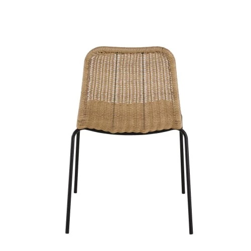 Maisons Du Monde Chaises De Jardin Chaise De Jardin En Résine Coloris Naturel Et Métal Noir 5 Maisons Du Monde Chaises De Jardin Chaise De Jardin En Résine Coloris Naturel Et Métal Noir – Image 3