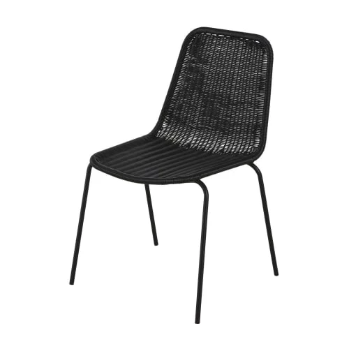 Maisons Du Monde Chaises De Jardin Chaise De Jardin En Résine Et Métal Noirs 3 Maisons Du Monde Chaises De Jardin Chaise De Jardin En Résine Et Métal Noirs