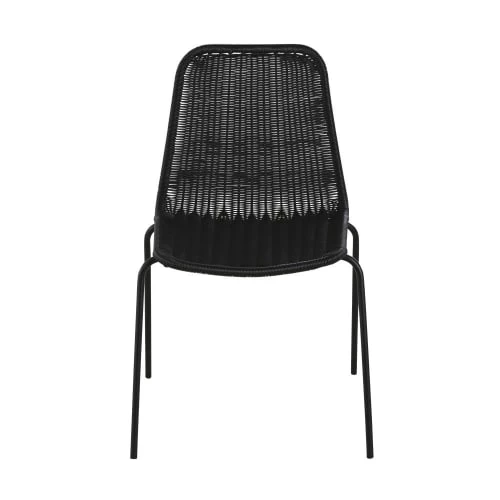 Maisons Du Monde Chaises De Jardin Chaise De Jardin En Résine Et Métal Noirs 4 Maisons Du Monde Chaises De Jardin Chaise De Jardin En Résine Et Métal Noirs – Image 2