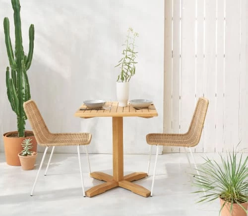 Maisons Du Monde Chaises De Jardin Chaise De Jardin En Résine Imitation Rotin Et Métal Blanc 7 Maisons Du Monde Chaises De Jardin Chaise De Jardin En Résine Imitation Rotin Et Métal Blanc – Image 5