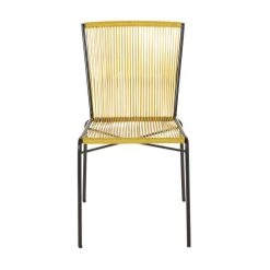 Maisons Du Monde Chaises De Jardin Chaise De Jardin En Résine Jaune Et Métal Noir -Fauteuils de jardin Soldes Boutique chaise de jardin en resine jaune et metal noir 1000 7 10 198040 2