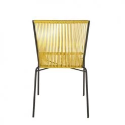 Maisons Du Monde Chaises De Jardin Chaise De Jardin En Résine Jaune Et Métal Noir -Fauteuils de jardin Soldes Boutique chaise de jardin en resine jaune et metal noir 1000 7 10 198040 3