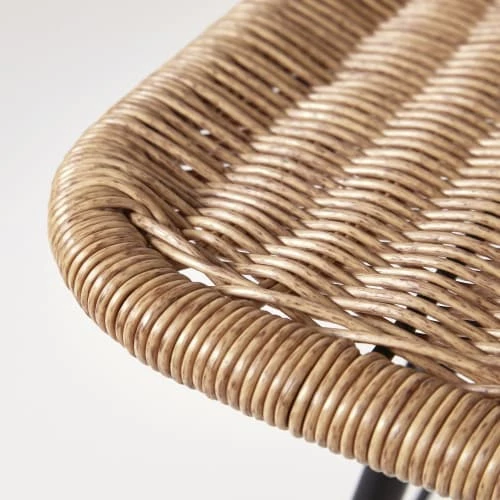 Maisons Du Monde Chaises De Jardin Chaise De Jardin En Résine Tressée Imitation Rotin Et Métal Noir 6 Maisons Du Monde Chaises De Jardin Chaise De Jardin En Résine Tressée Imitation Rotin Et Métal Noir – Image 4