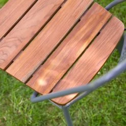 Tikamoon Chaises De Jardin Chaise De Jardin En Teck Massif Et Métal -Fauteuils de jardin Soldes Boutique chaise de jardin en teck massif et metal 2