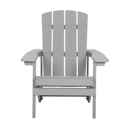 Beliani Fauteuils De Jardin Chaise De Jardin Gris Clair Avec Repose-pieds 6 Beliani Fauteuils De Jardin Chaise De Jardin Gris Clair Avec Repose-pieds – Image 4