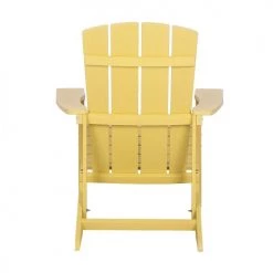 Beliani Fauteuils De Jardin Chaise De Jardin Jaune -Fauteuils de jardin Soldes Boutique chaise de jardin jaune 4