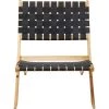 Kare Design Chaises De Jardin Chaise De Jardin Noire Et Acacia Massif -Fauteuils de jardin Soldes Boutique chaise de jardin noire et acacia massif