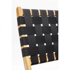 Kare Design Chaises De Jardin Chaise De Jardin Noire Et Acacia Massif -Fauteuils de jardin Soldes Boutique chaise de jardin noire et acacia massif 3