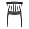 Woood Chaises De Jardin Chaise De Jardin Plastique Moderne Empilable Noir -Fauteuils de jardin Soldes Boutique chaise de jardin plastique moderne empilable noir