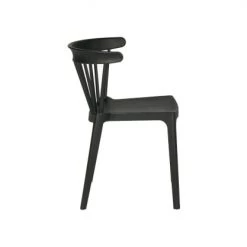 Woood Chaises De Jardin Chaise De Jardin Plastique Moderne Empilable Noir -Fauteuils de jardin Soldes Boutique chaise de jardin plastique moderne empilable noir 2