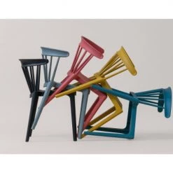 Woood Chaises De Jardin Chaise De Jardin Plastique Moderne Empilable Noir -Fauteuils de jardin Soldes Boutique chaise de jardin plastique moderne empilable noir 4