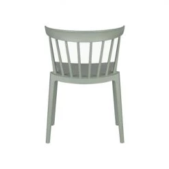 Woood Chaises De Jardin Chaise De Jardin Plastique Moderne Empilable Vert Thym -Fauteuils de jardin Soldes Boutique chaise de jardin plastique moderne empilable vert thym 3