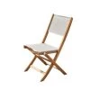 Bois Dessus Bois Dessous Chaises De Jardin Chaise De Jardin Pliante En Acacia Et Textilène Gris -Fauteuils de jardin Soldes Boutique chaise de jardin pliante en acacia et textilene gris