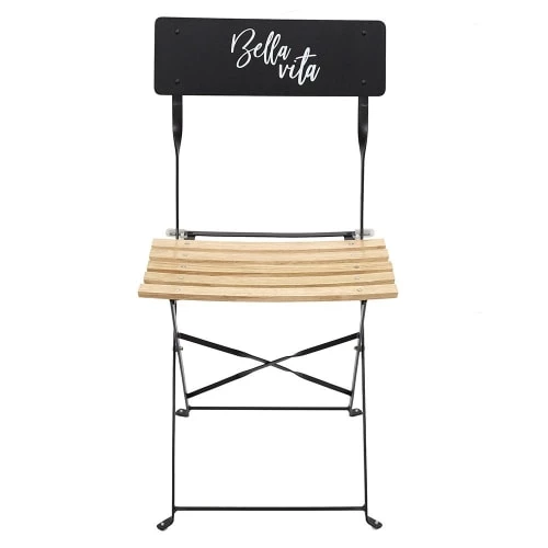 The Home Deco Factory Chaises De Jardin Chaise De Jardin Pliante Noire 4 The Home Deco Factory Chaises De Jardin Chaise De Jardin Pliante Noire – Image 2