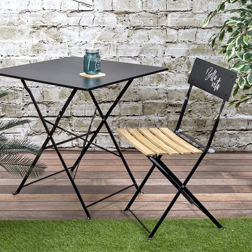 The Home Deco Factory Chaises De Jardin Chaise De Jardin Pliante Noire 7 The Home Deco Factory Chaises De Jardin Chaise De Jardin Pliante Noire – Image 5