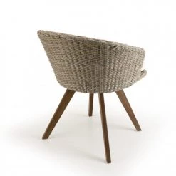 MACABANE Chaises De Jardin Chaise De Jardin Rotin Synthétique Acacia Couleur Naturelle -Fauteuils de jardin Soldes Boutique chaise de jardin rotin synthetique acacia couleur naturelle 2