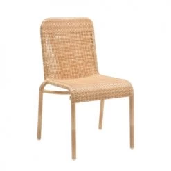 Kok Maison Chaises De Jardin Chaise De Jardin Tressée En Résine Beige Clair