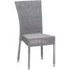 Kok Maison Chaises De Jardin Chaise De Jardin Tressée En Résine Gris -Fauteuils de jardin Soldes Boutique chaise de jardin tressee en resine gris