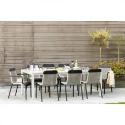 Kok Maison Chaises De Jardin Chaise De Jardin Tressée En Résine Marron Foncé -Fauteuils de jardin Soldes Boutique chaise de jardin tressee en resine marron fonce 2