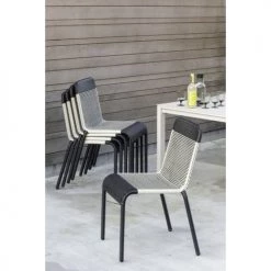 Kok Maison Chaises De Jardin Chaise De Jardin Tressée En Résine Marron Foncé -Fauteuils de jardin Soldes Boutique chaise de jardin tressee en resine marron fonce 3