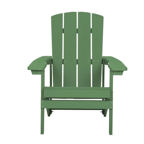 Beliani Fauteuils De Jardin Chaise De Jardin Vert Foncé Avec Repose-pieds 6 Beliani Fauteuils De Jardin Chaise De Jardin Vert Foncé Avec Repose-pieds – Image 4