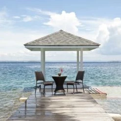 Alexander Rose Chaises De Jardin Chaise Empilable En Aluminium Et Fibres Synthétiques Bronze -Fauteuils de jardin Soldes Boutique chaise empilable en aluminium et fibres synthetiques bronze 3