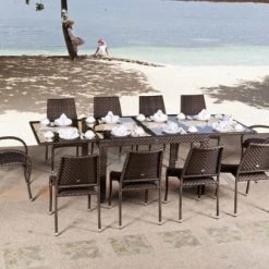 Alexander Rose Chaises De Jardin Chaise Empilable En Aluminium Et Fibres Synthétiques Bronze -Fauteuils de jardin Soldes Boutique chaise empilable en aluminium et fibres synthetiques bronze 4