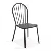 Oviala Chaises De Jardin Chaise En Acier Anthracite -Fauteuils de jardin Soldes Boutique chaise en acier anthracite