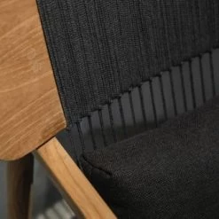 Gloster Fauteuils De Jardin Chaise En Corde Granite Et Teck -Fauteuils de jardin Soldes Boutique chaise en corde granite et teck 4