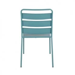 Maisons Du Monde Chaises De Jardin Chaise En Métal Bleu Canard -Fauteuils de jardin Soldes Boutique chaise en metal bleu canard 1000 16 38 219265 4