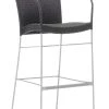 Sika Design Chaises De Jardin Chaise Haute De Bar En Acier Et Fibre Synthétique Noire 2 Sika Design Chaises De Jardin Chaise Haute De Bar En Acier Et Fibre Synthétique Noire -Fauteuils de jardin Soldes Boutique chaise haute de bar en acier et fibre synthetique noire